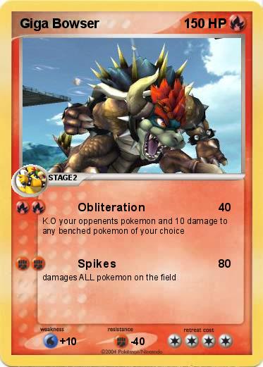 Pokemon Giga Bowser