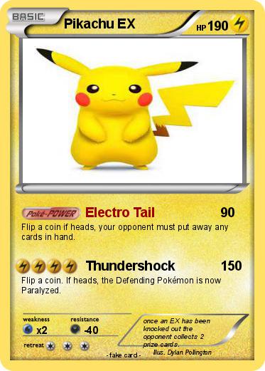 Pokemon Pikachu EX
