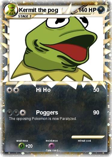Pokemon Kermit the pog