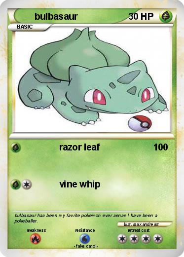 Pokemon bulbasaur