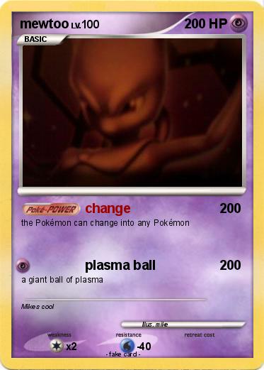 Pokemon mewtoo