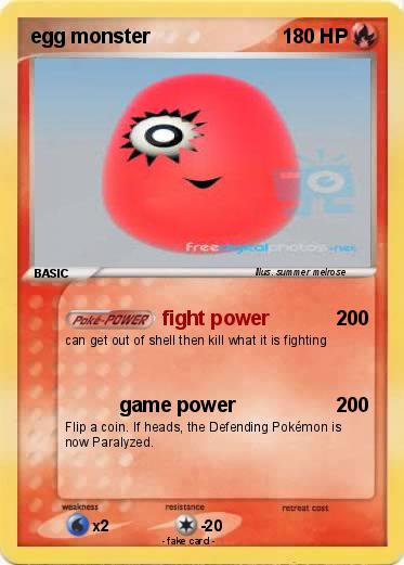 Pokemon egg monster