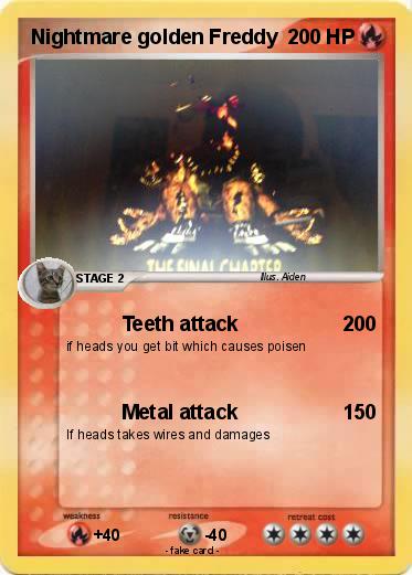Pokemon Nightmare golden Freddy