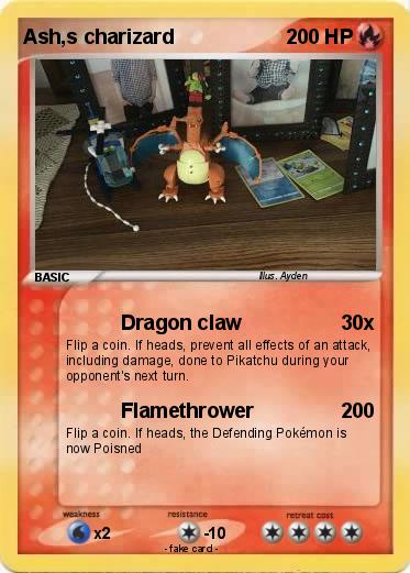 Pokemon Ash,s charizard
