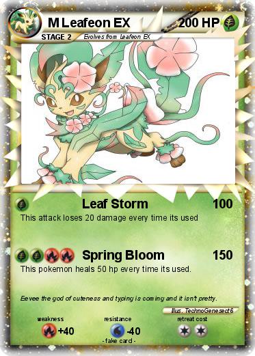Pokemon M Leafeon EX