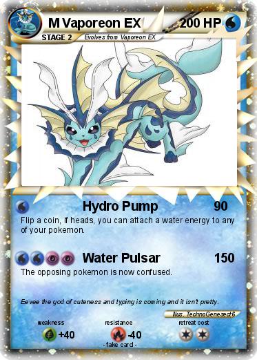 Pokemon M Vaporeon EX