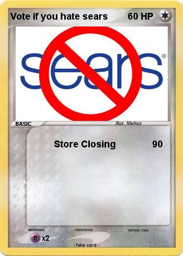 Pokemon Vote if you hate sears