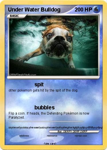 Pokemon Under Water Bulldog