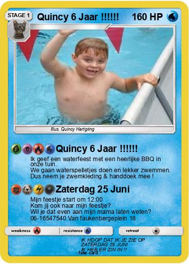 Pokemon Quincy 6 Jaar !!!!!!