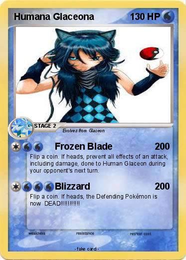 Pokemon Humana Glaceona