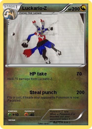 Pokemon Luckario-Z