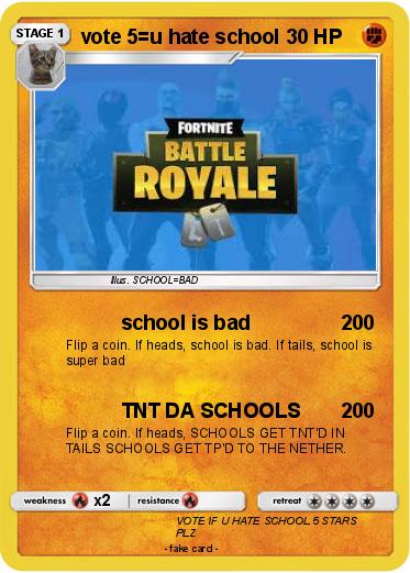 Pokemon vote 5=u hate school