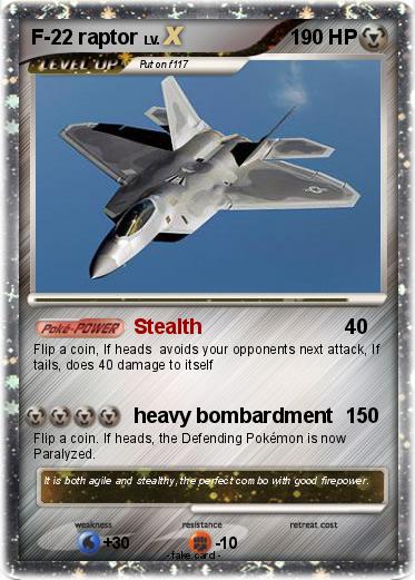 Pokemon F-22 raptor
