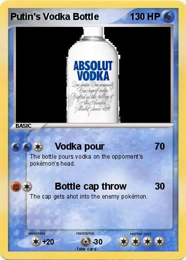 Pokemon Putin's Vodka Bottle