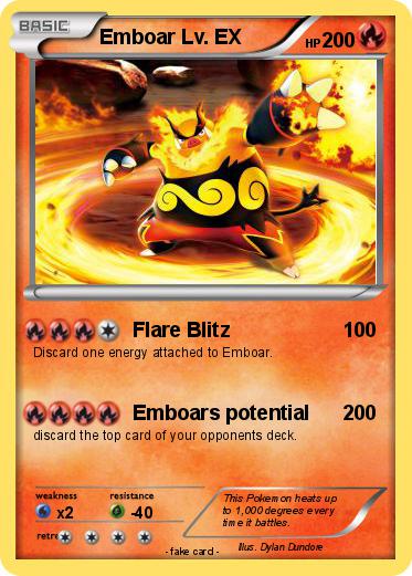 Pokemon Emboar Lv. EX