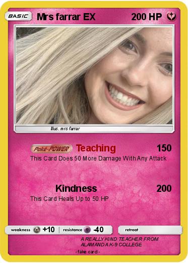 Pokemon Mrs farrar EX