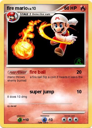 Pokemon fire mario