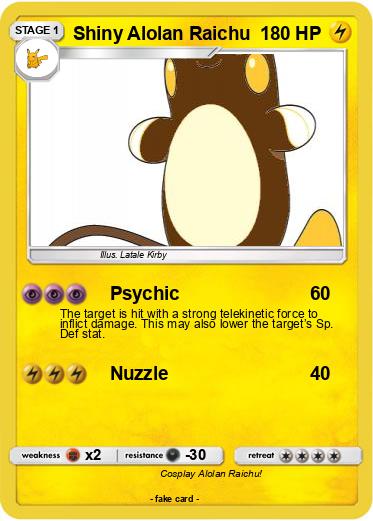 Pokemon Shiny Alolan Raichu