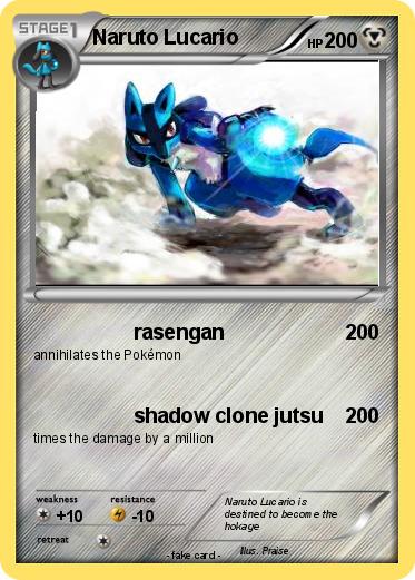 Pokemon Naruto Lucario