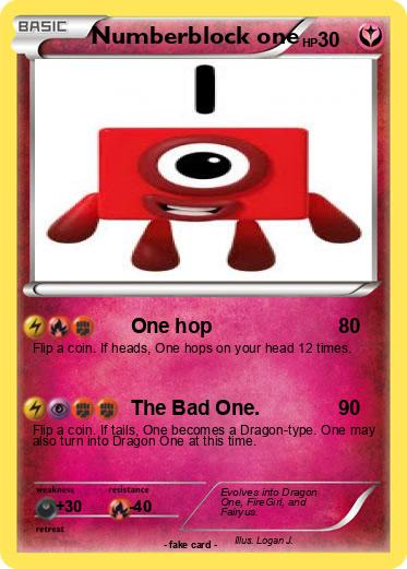 Pokemon Numberblock one