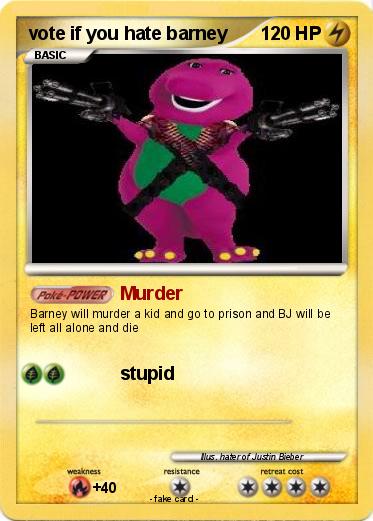 Pokemon vote if you hate barney