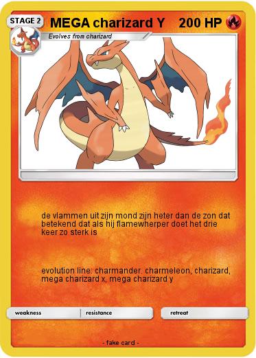 Pokemon MEGA charizard Y
