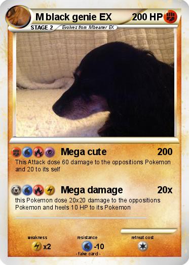Pokemon M black genie EX