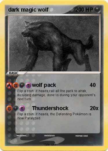 Pokemon dark magic wolf