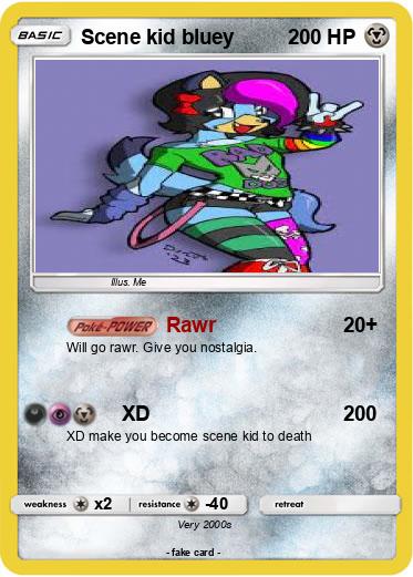 Pokemon Scene kid bluey