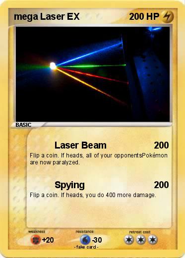 Pokemon mega Laser EX