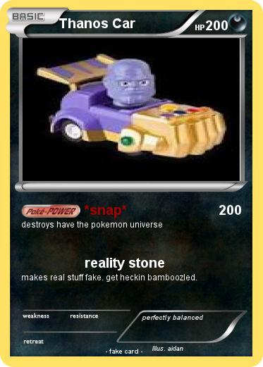 Pokemon Thanos Car