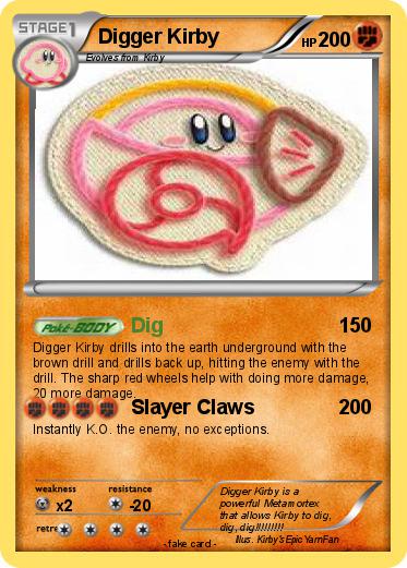 Pokemon Digger Kirby