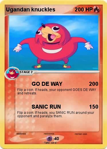 Pokemon Ugandan knuckles