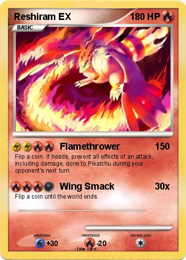 Pokemon Reshiram EX