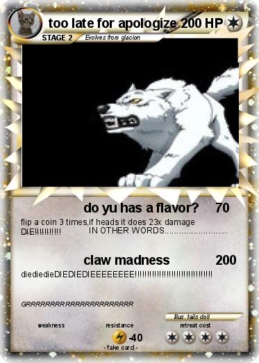 Pokemon too late for apologize