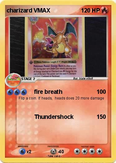 Pokemon charizard VMAX