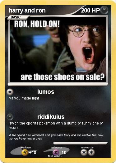 Pokemon harry and ron