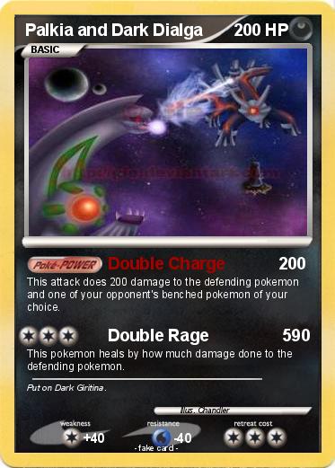 Pokemon Palkia and Dark Dialga
