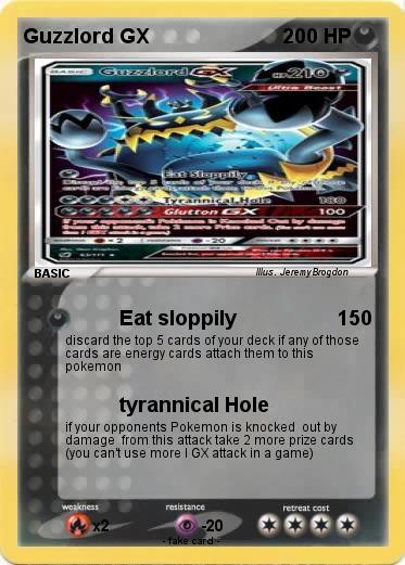 Pokemon Guzzlord GX