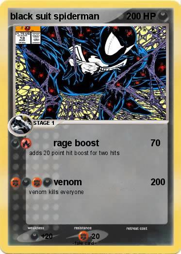 Pokemon black suit spiderman