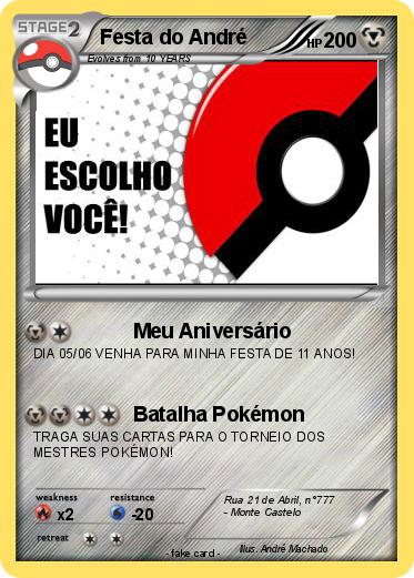 Pokemon Festa do André
