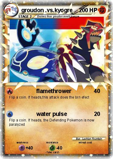 Pokemon groudon .vs.kyogre
