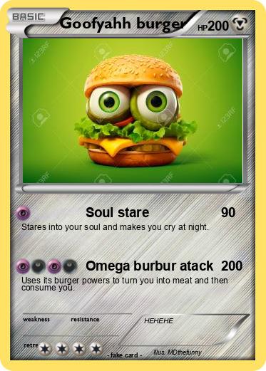 Pokemon Goofyahh burger