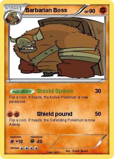 Pokemon Barbarian Boss