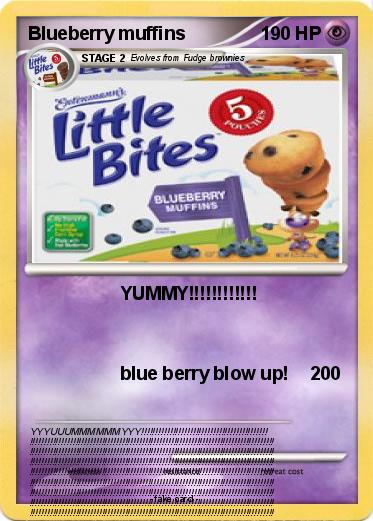 Pokemon Blueberry muffins