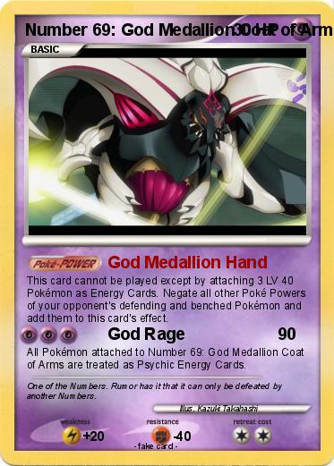 Pokemon Number 69: God Medallion Coat of Arms
