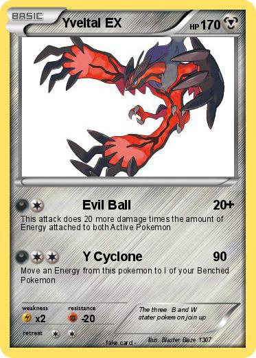 Pokemon Yveltal EX