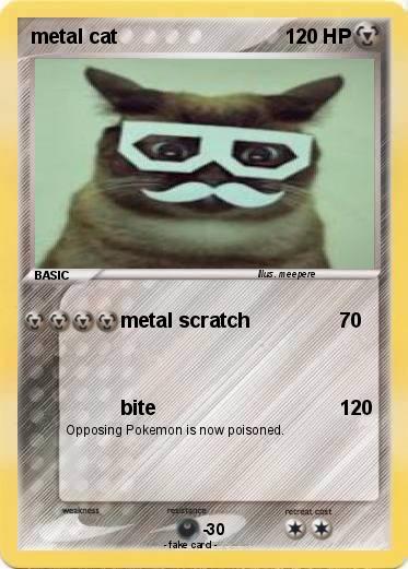 Pokemon metal cat