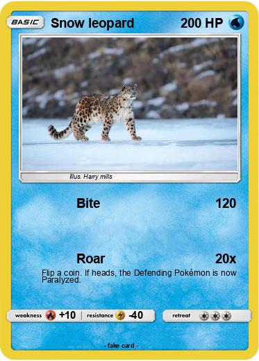 Pokemon Snow leopard