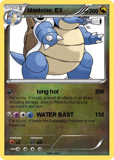Pokemon blastoise  EX
